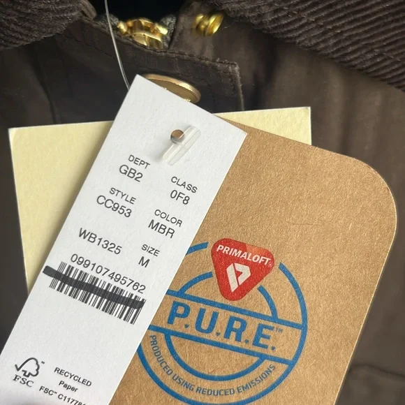 J. Crew Short Barn Jacket in English ripstop cotton Womens Medium Moss Brown - Picture 4 of 10